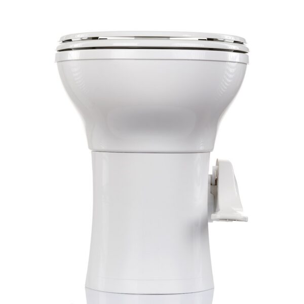 InVision Voyager RV Toilet, Pedal Pump, Elongated, White