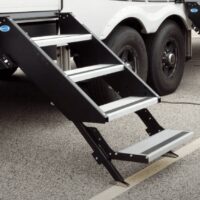 MORryde StepAbove Entry Step, 19-1/2 Inch Wide, 9 Inch Rise, Silver