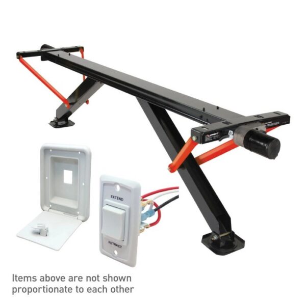 Lippert PSX1 Electric Stabilizer Jack, 30 Inch, Black