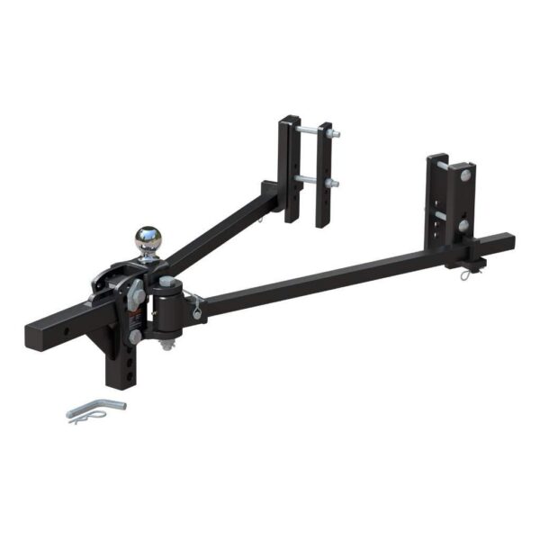 CURT TruTrack Trunnion Bar Weight Distribution Hitch, 12,000 lb Capacity, with Sway Control