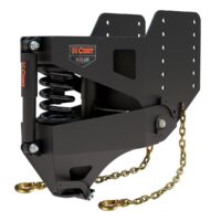 CURT Helux Gooseneck Pin Box, 20,000 lb Capacity, Coil Spring