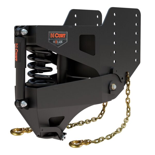 CURT Helux Gooseneck Pin Box, 20,000 lb Capacity, Coil Spring