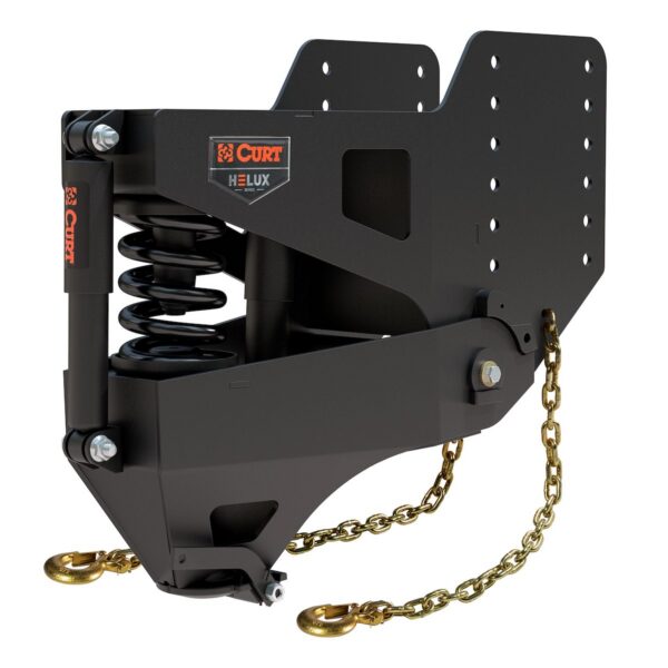 CURT Helux Gooseneck Pin Box, 20,000 lb Capacity, Coil Spring