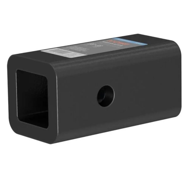 CURT Hitch Receiver Tube Adapter, 2 Inch to 1-1/4 Inch, Black