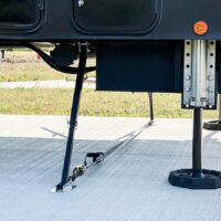 MORryde Trailer Stabilizer Jack Stand, Cross Frame, Manual, Steel