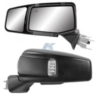 K-Source Add-On Towing Mirrors, Manual, Turn Signal, Black, Set of 2