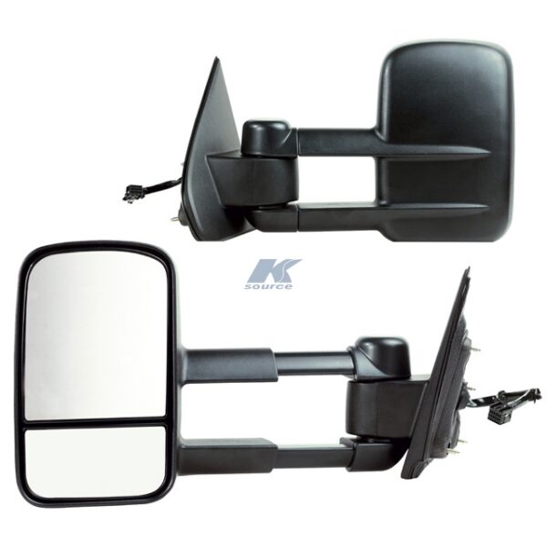 K-Source Heated Towing Mirrors, Electric, 6.875 x 11 Inch Glass, Set of 2