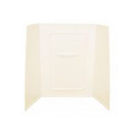Lippert ABS RV Bathtub 54 x 27 Inches with Threshold, Almond
