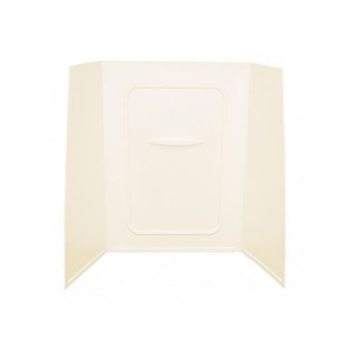 Lippert ABS RV Bathtub 54 x 27 Inches with Threshold, Almond