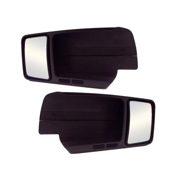 CIPA Exterior Towing Mirror Add-On, 4-1/4 x 6-3/4 in, Set of 2, Black