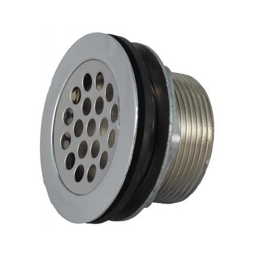 JR Products Chrome Shower Drain Strainer, 2 Inch
