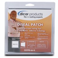 Dicor Di-Seal TPO Roof Repair Patch White 6 Inch x 6 Inch