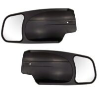 CIPA Exterior Towing Mirror Add-On, 4-1/4 x 5-3/4 in, Set of 2, Black