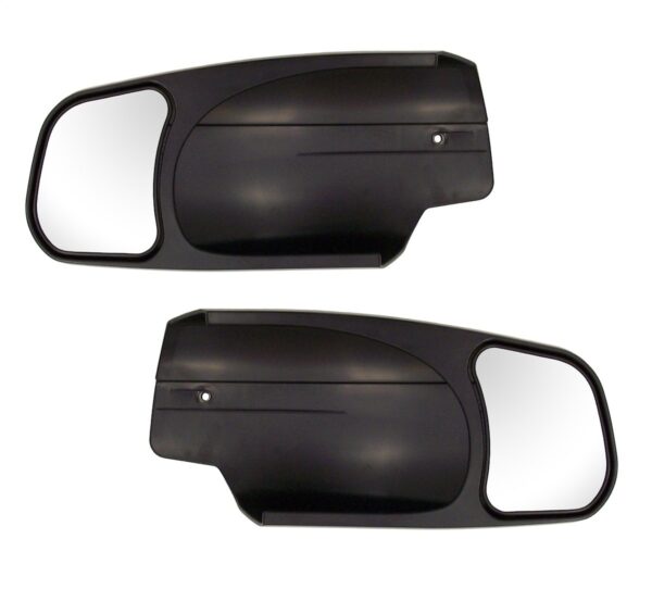 CIPA Exterior Towing Mirror Add-On, 4-1/4 x 5-3/4 in, Set of 2, Black