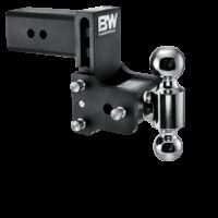 B&W Trailer Hitch Ball Mount 3" Receiver 21,000 lb Dual Ball Black Powder Coated