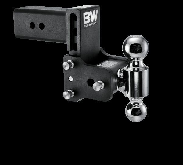 B&W Trailer Hitch Ball Mount 3" Receiver 21,000 lb Dual Ball Black Powder Coated