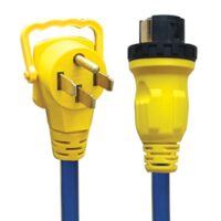 AP Products 35 Foot 50 Amp RV Power Cord with Twist-Lock, Blue
