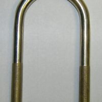 AP Products Leaf Spring U Bolt, 4 Inch x 1-3/4 Inch, 3/8 Inch-24, Round, Yellow Zinc Plated