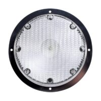 Arcon Incandescent Porch Light, 8.5" Round, Clear Lens, 27W