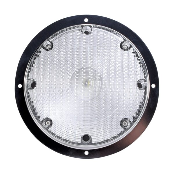 Arcon Incandescent Porch Light, 8.5" Round, Clear Lens, 27W