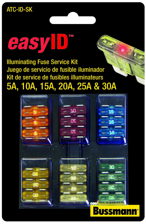 Bussmann ATC Blade Fuse Assortment, Pack of 42