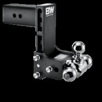 B&W Trailer Hitch Ball Mount 3" Receiver 21,000 lb Triple Ball Black with Swivels
