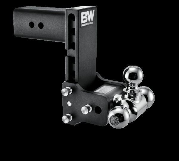 B&W Trailer Hitch Ball Mount 3" Receiver 21,000 lb Triple Ball Black with Swivels