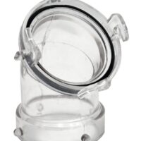 Valterra 45-Degree Sewer Adapter, Transparent