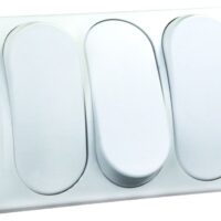 JR Products Triple Rocker Switch, SPST, Constant, 5-13A, White