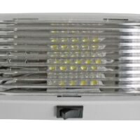 Valterra Rectangular Porch Light, 6 Inch, Incandescent, White with Switch