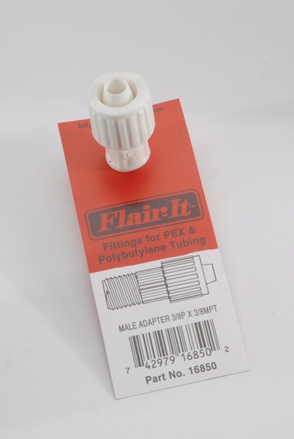Elkhart Supply 3/8 Inch Compression to Male Thread Adapter, White