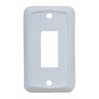 Valterra Single Opening Switch Plate Cover, Matte White Plastic