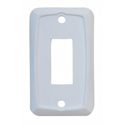 Valterra Single Opening Switch Plate Cover, Matte White Plastic