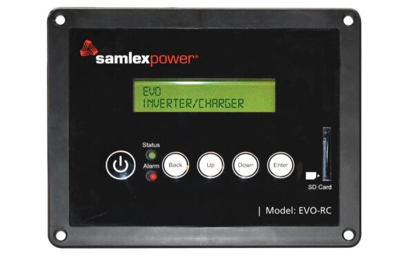 Samlex Evolution Remote Control, LCD Display, 16GB SD Card Slot