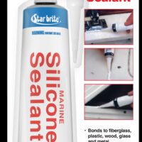 Star Brite Marine Silicone Caulk Sealant, Black, 2.8 oz Tube