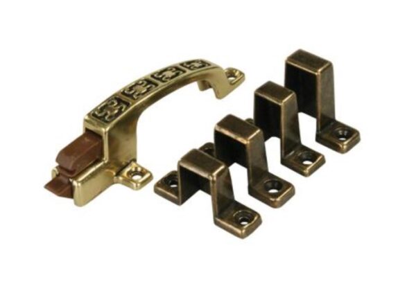 JR Products Cabinet Catch, Aluminum, Gold