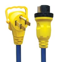 AP Products 25 Foot 50 Amp RV Power Cord with Twist-Lock, Blue
