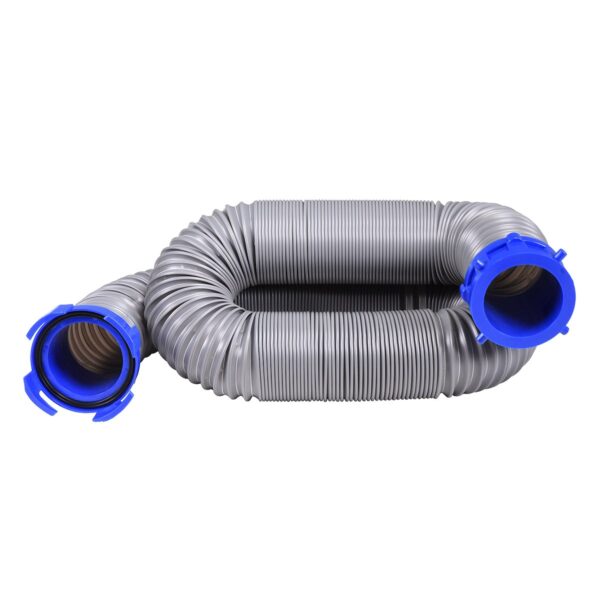 Duraflex Sewer Hose, 15 Feet, 3 Inch Diameter, 21 Mil, Gray, with Fittings