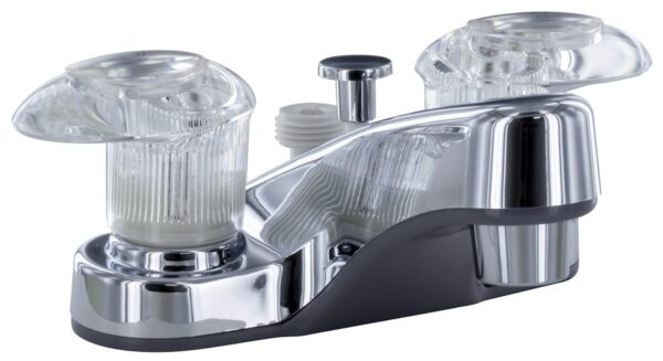 Phoenix Products 4 Inch Lavatory Faucet, Diverter, Chrome Silver