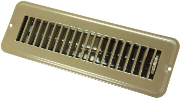 JR Products Heating/Cooling Register 11-1/2x3-3/4 Inch, Brown with Damper
