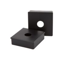 Duraflex Sewer Hose Storage Carrier Cap, 4 Inch Square, Black