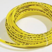 Hadley 1/4-Inch Air Horn Tubing, 20 Feet, Yellow Nylon