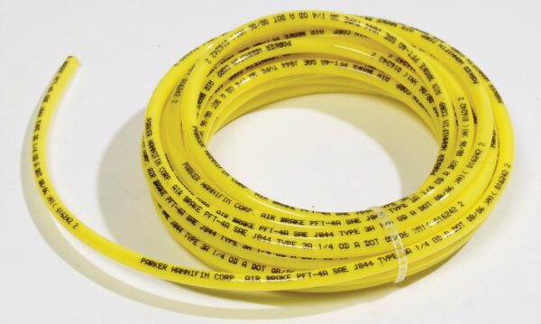 Hadley 1/4-Inch Air Horn Tubing, 20 Feet, Yellow Nylon
