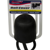 Fastway Tethered Hitch Ball Cover, 2-5/16 Inch, Black Rubber