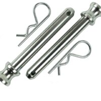 BulletProof Hitches Corrosion-Resistant Hitch Pins (Set of 2), 5/8" x 5.625", Silver