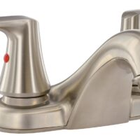 Phoenix Products 4 Inch Lavatory Faucet, Brushed Nickel, Silver