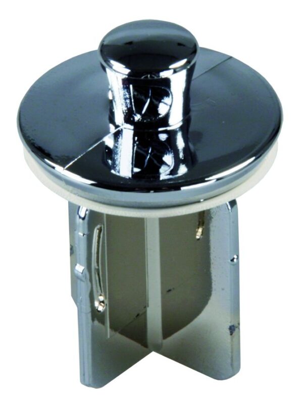 JR Products Sink Drain Stopper, Silver Plastic Pop-Up