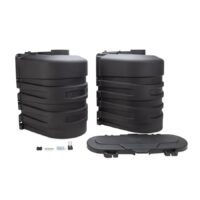 Camco Propane Tank Cover, Black, Dual 20 Pound Tanks