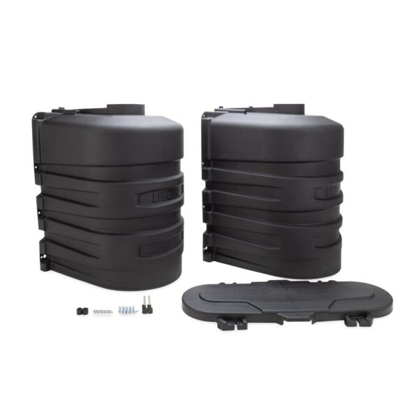 Camco Propane Tank Cover, Black, Dual 30 Pound Tanks