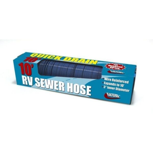 Valterra Dominator 10 Feet Sewer Hose, 3 Inch Diameter, Blue